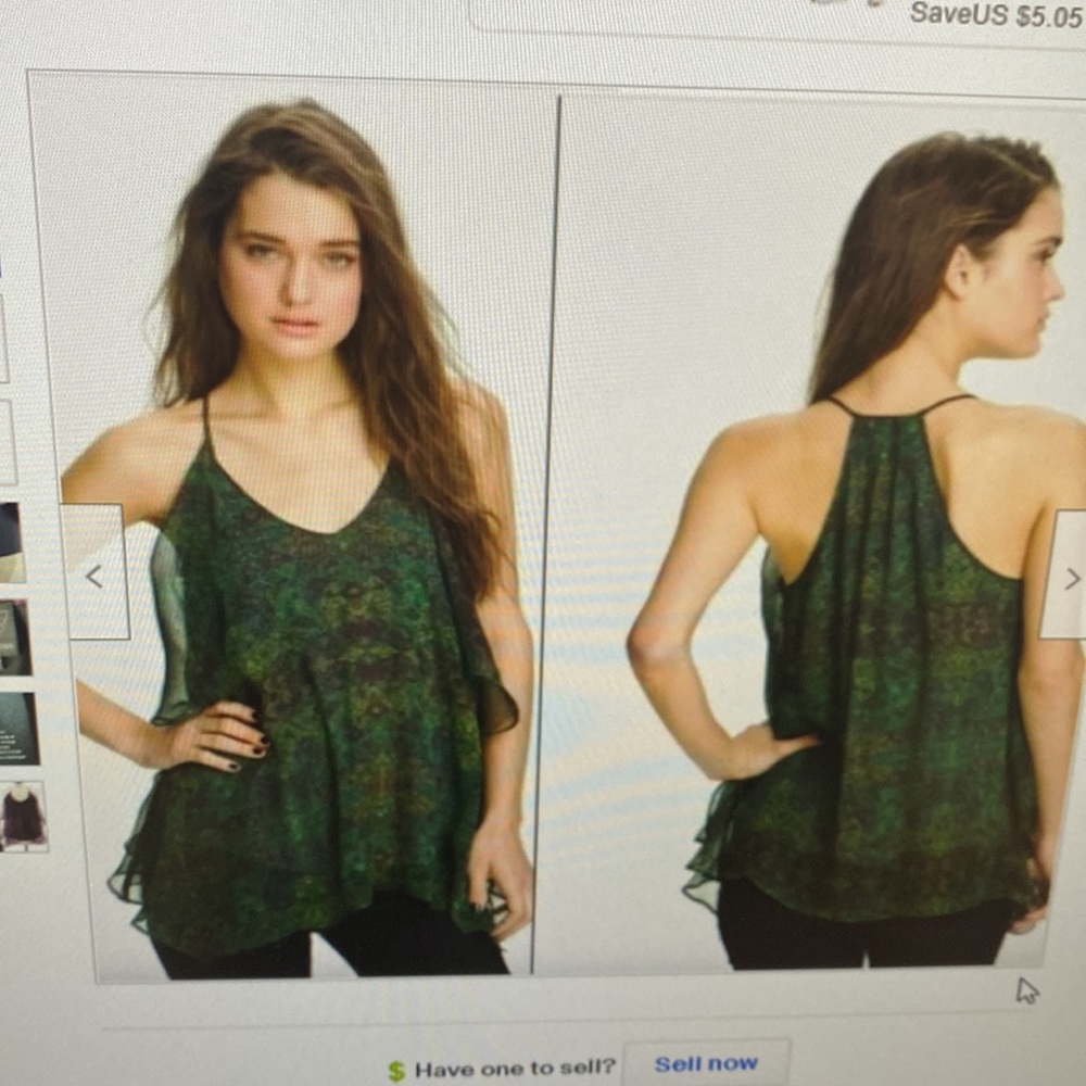 Ella moss enchantress abstract print 100 silk chiffon